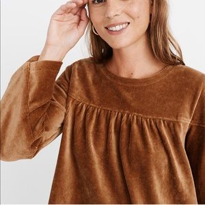 Madewell Texture & Thread Corduroy Swing Top